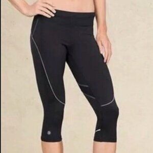 Athleta Cropped Capri Black Leggings Size Large